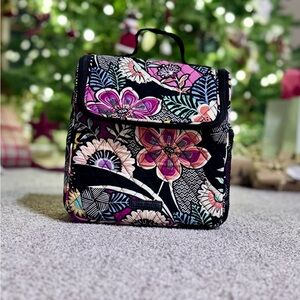 Vera Bradley Black Floral Lunch Bag